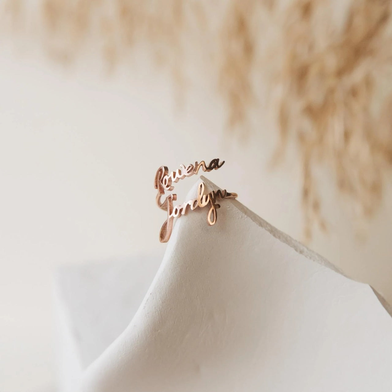 Couple Name Ring